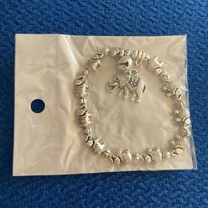 Elephant silver bracelet